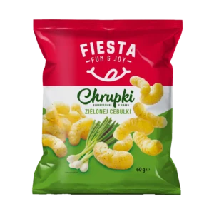 Fiesta Chrupki Kukurydziane o Smaku Zielonej Cebulki 60 g