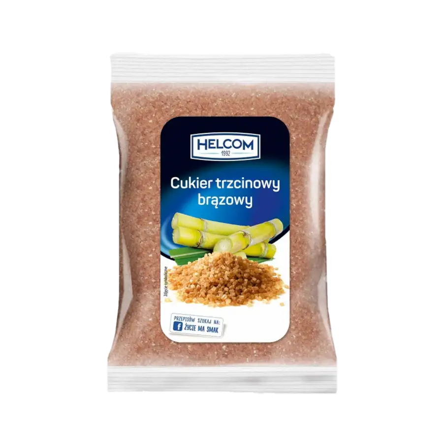 Helcom Cukier Trzcinowy Brązowy 1 kg