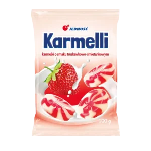 Jedność Karmelki Truskawkowo-Śmietankowe 100 g
