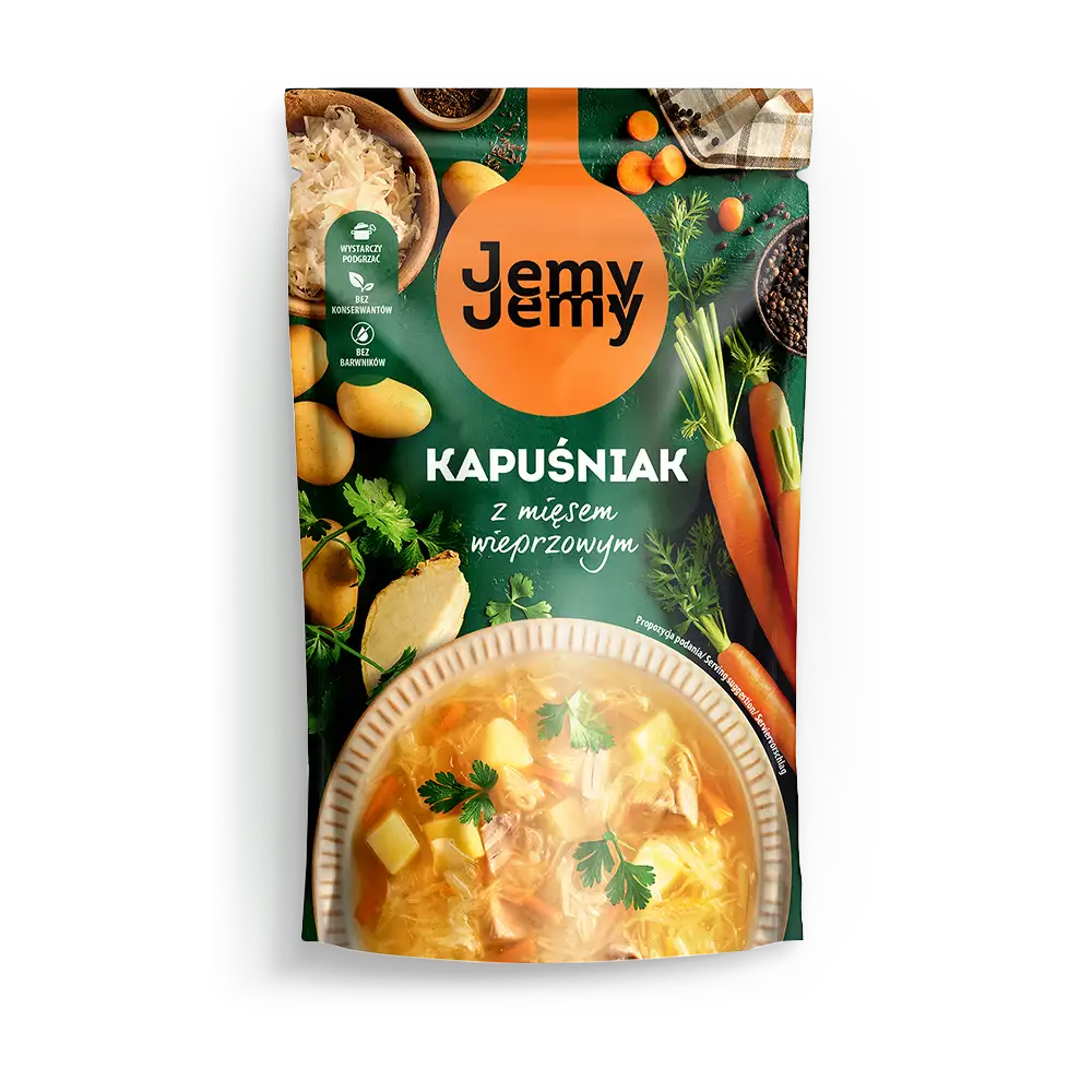 jj kapusniak JemyJemy Zupa Kapuśniak z Mięsem Wieprzowym 450 g