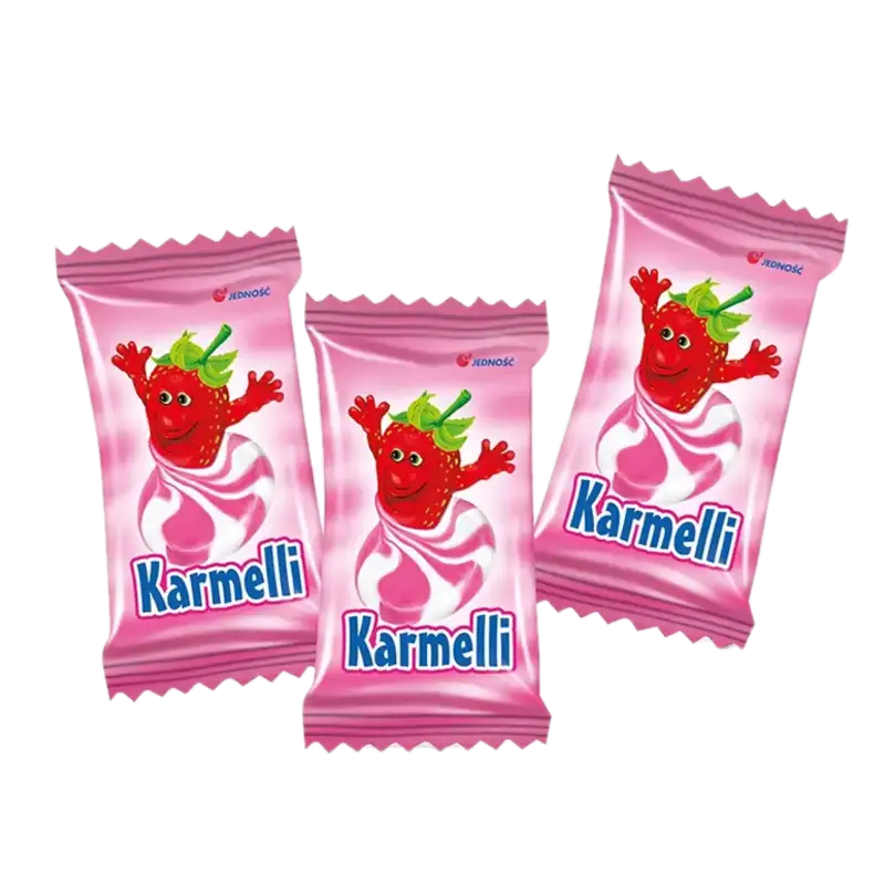 Jedność Karmelki Truskawkowo-Śmietankowe z Nadzieniem 1 kg