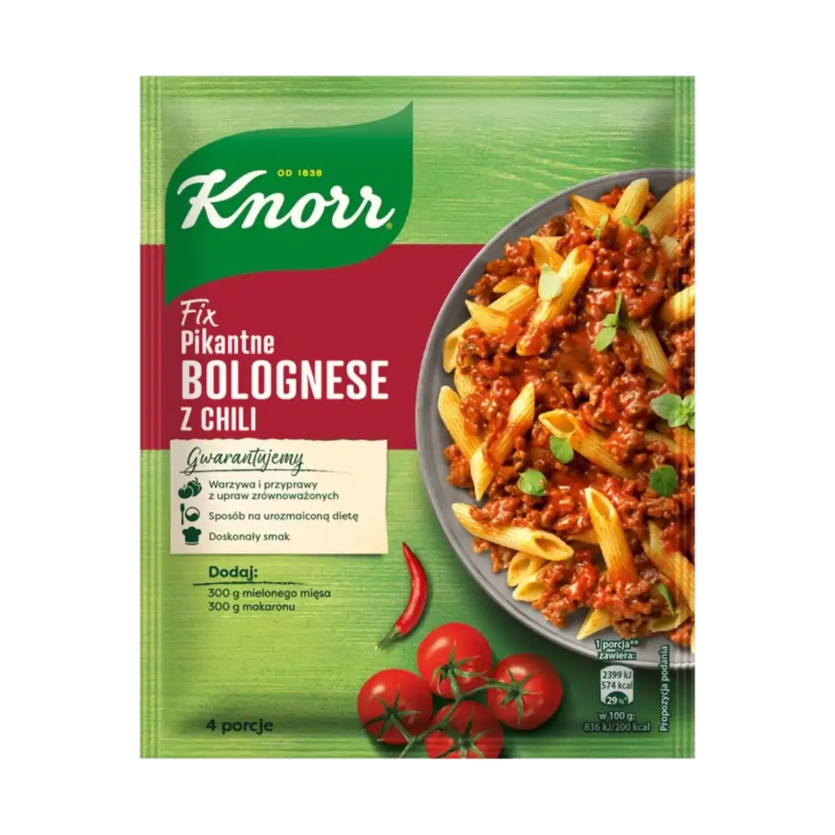 Knorr Fix Pikantne Bolognese z Chili 46 g