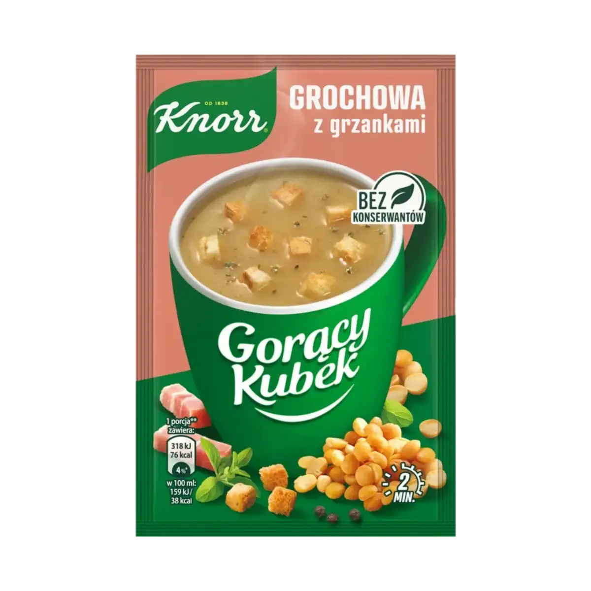 Knorr Gorący Kubek Grochowa z Grzankami 21 g