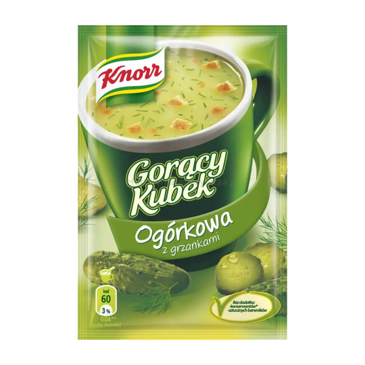 Knorr Gorący Kubek Ogórkowa z Grzankami 13 g
