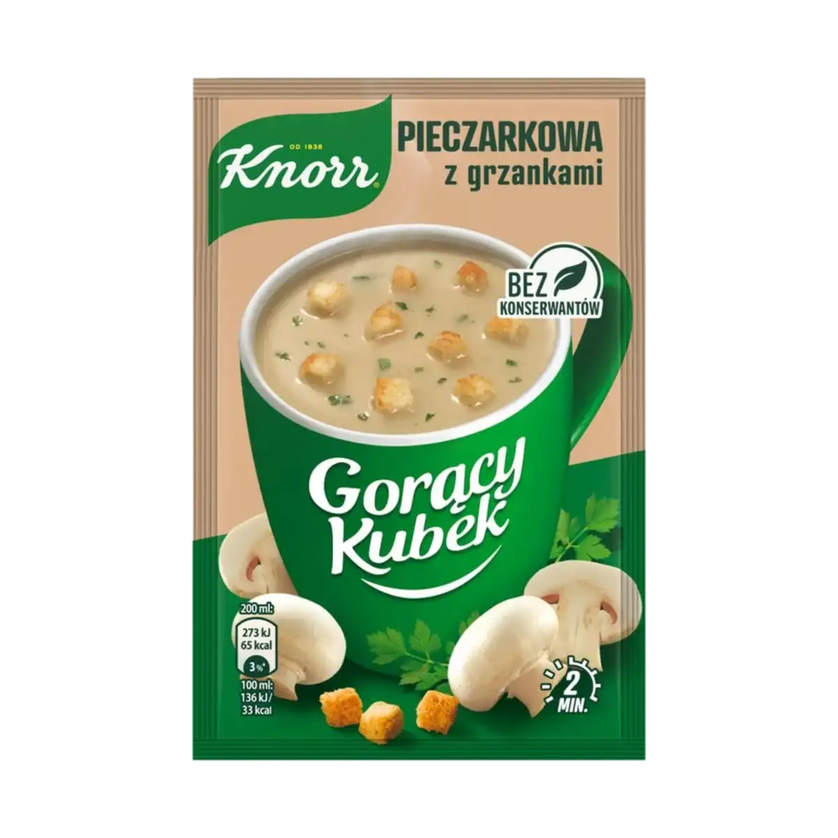 Knorr Gorący Kubek Pieczarkowa z Grzankami 15 g