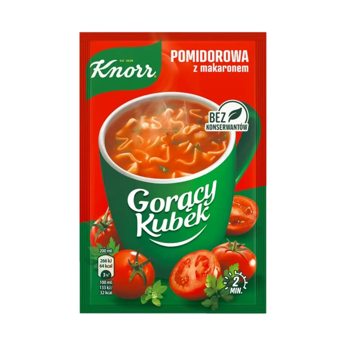 Knorr Gorący Kubek Pomidorowa z Makaronem 19 g