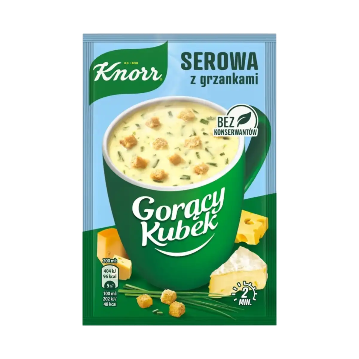 Knorr Gorący Kubek Serowa z Grzankami 22 g