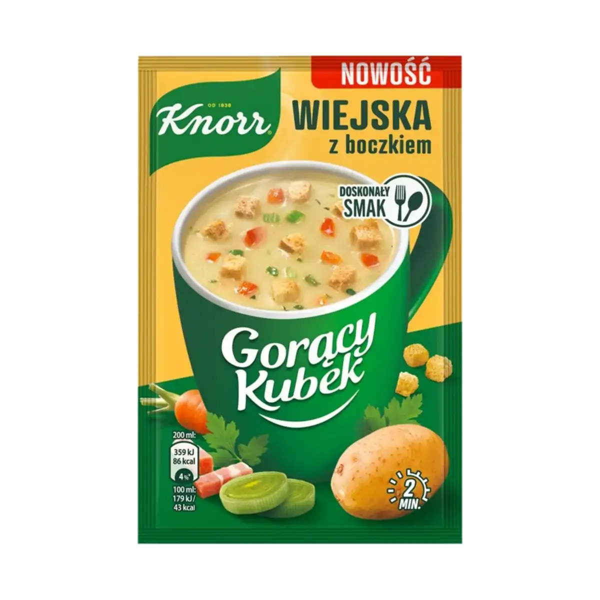 Knorr Gorący Kubek Wiejska z Boczkiem 21 g