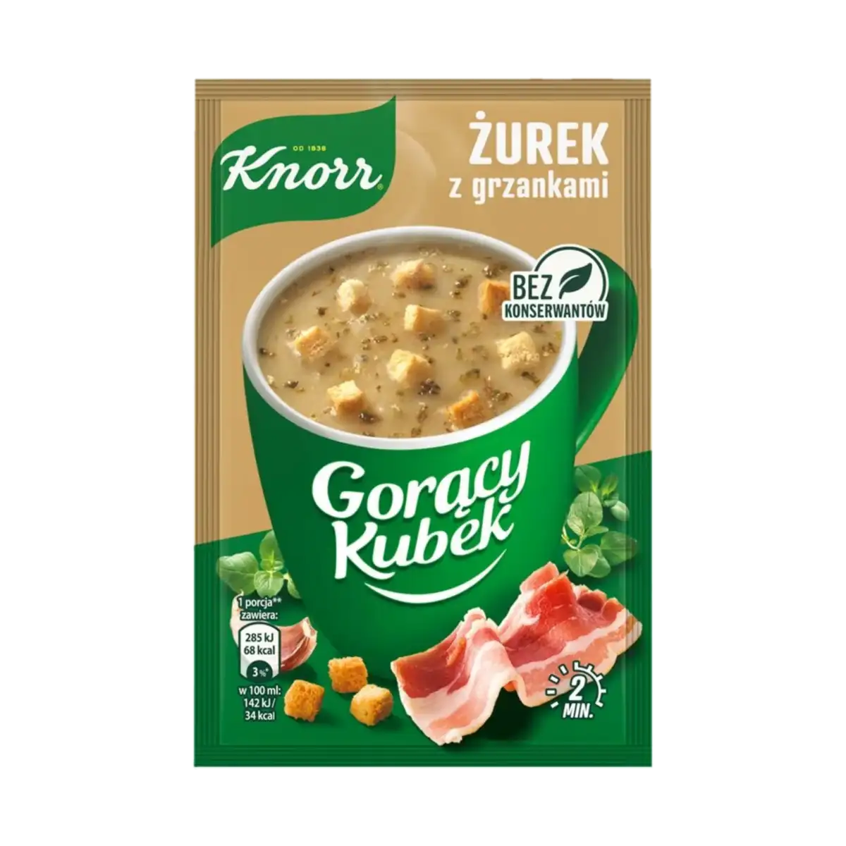 Knorr Gorący Kubek Żurek z Grzankami 17 g