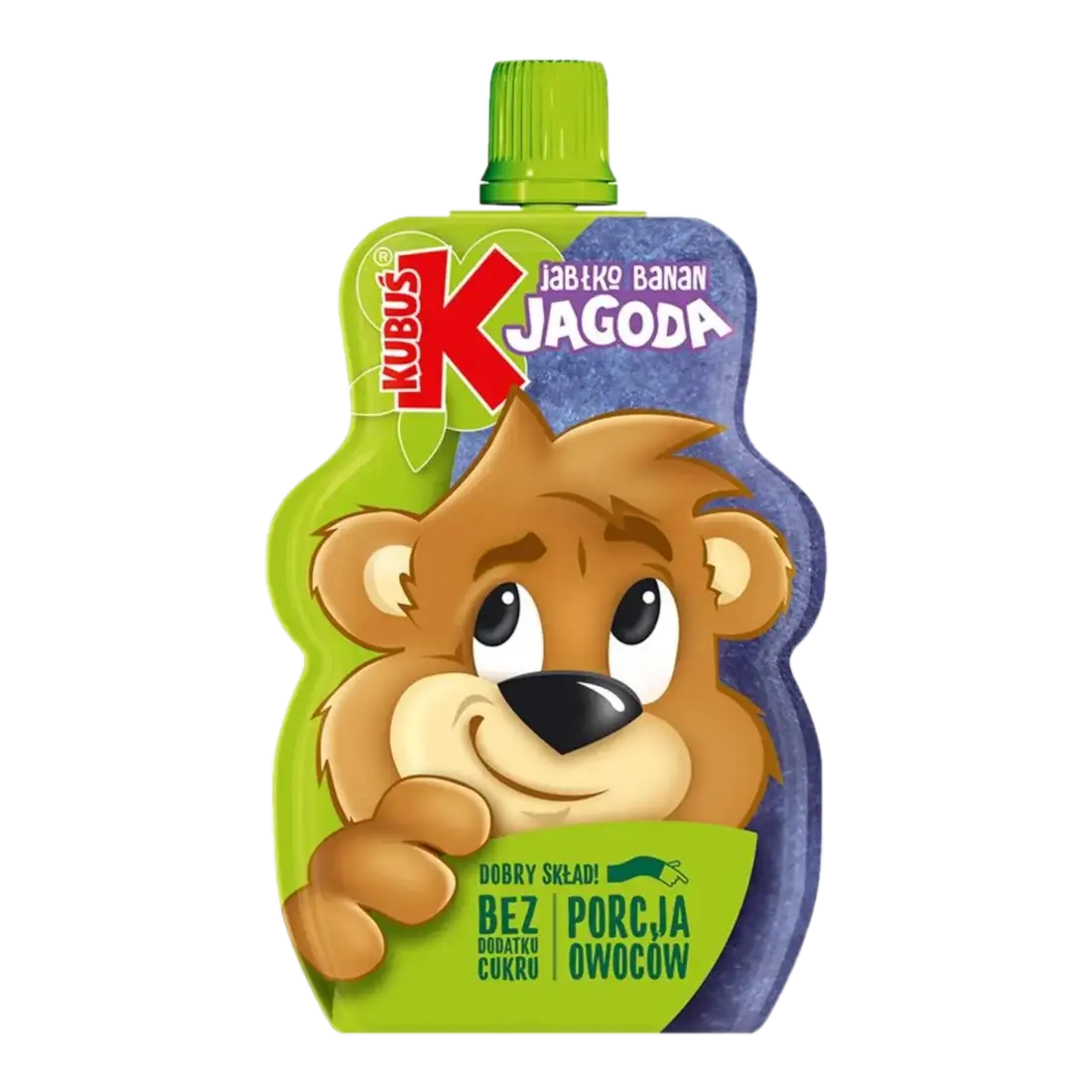 Kubuś Mus Jabłko, Banan, Jagoda 100 g