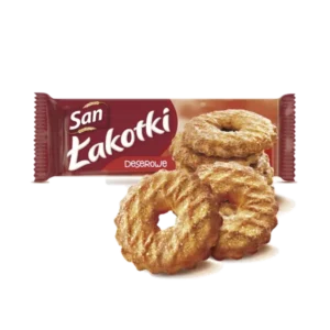 SAN Łakotki Deserowe Herbatniki Dekorowane Cukrem 168 g
