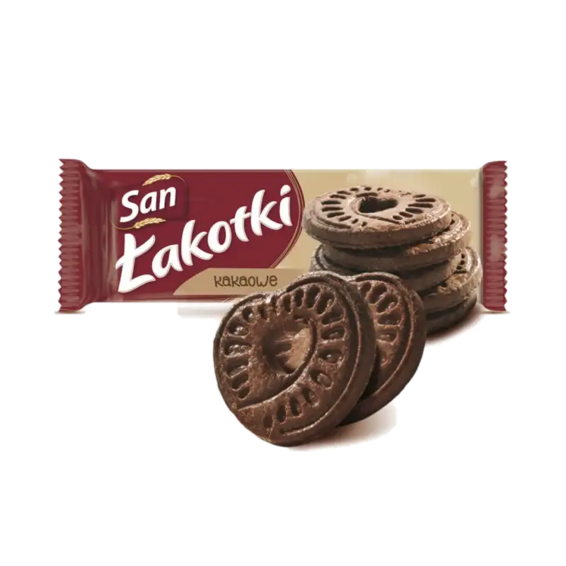 SAN Łakotki Herbatniki Kakaowe 168 g