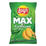 Lay's MAX Chipsy Ziemniaczane Karbowane o Smaku Zielonej Cebulki 120 g