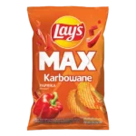 Lay's MAX Chipsy Ziemniaczane Karbowane o Smaku Papryki 120 g
