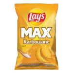 Lay's MAX Chipsy Ziemniaczane Karbowane Solone 120 g
