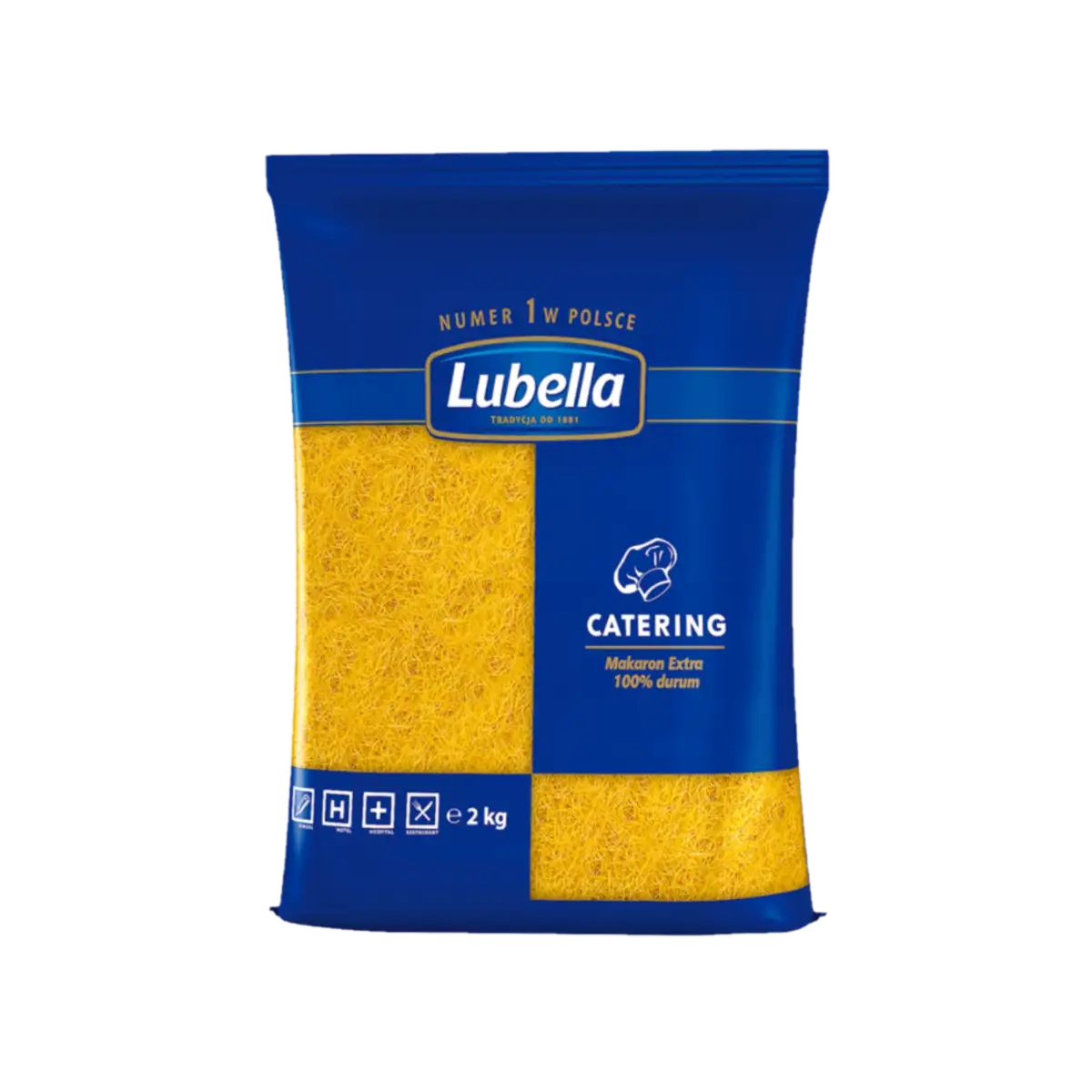 lubella nitka 2kg Lubella Catering Makaron Nitka Cięta 2 kg
