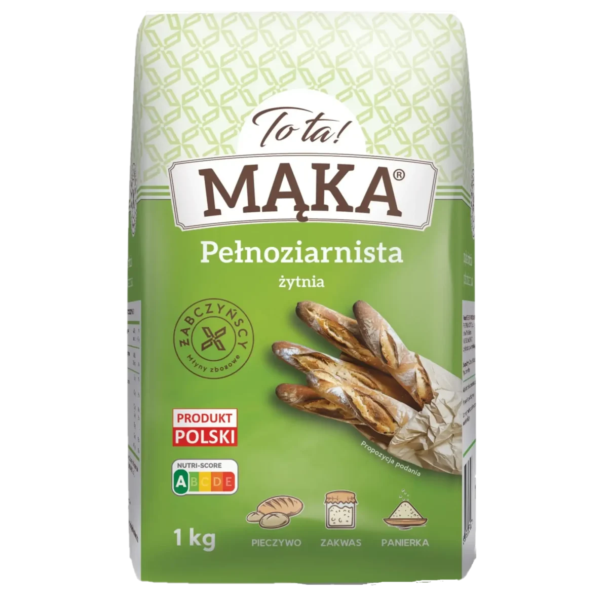 maka pelnoziarnista zytnia 1 kg To Ta! Mąka Żytnia Pełnoziarnista 1 kg