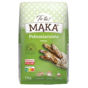 To Ta! Mąka Żytnia Pełnoziarnista 1 kg