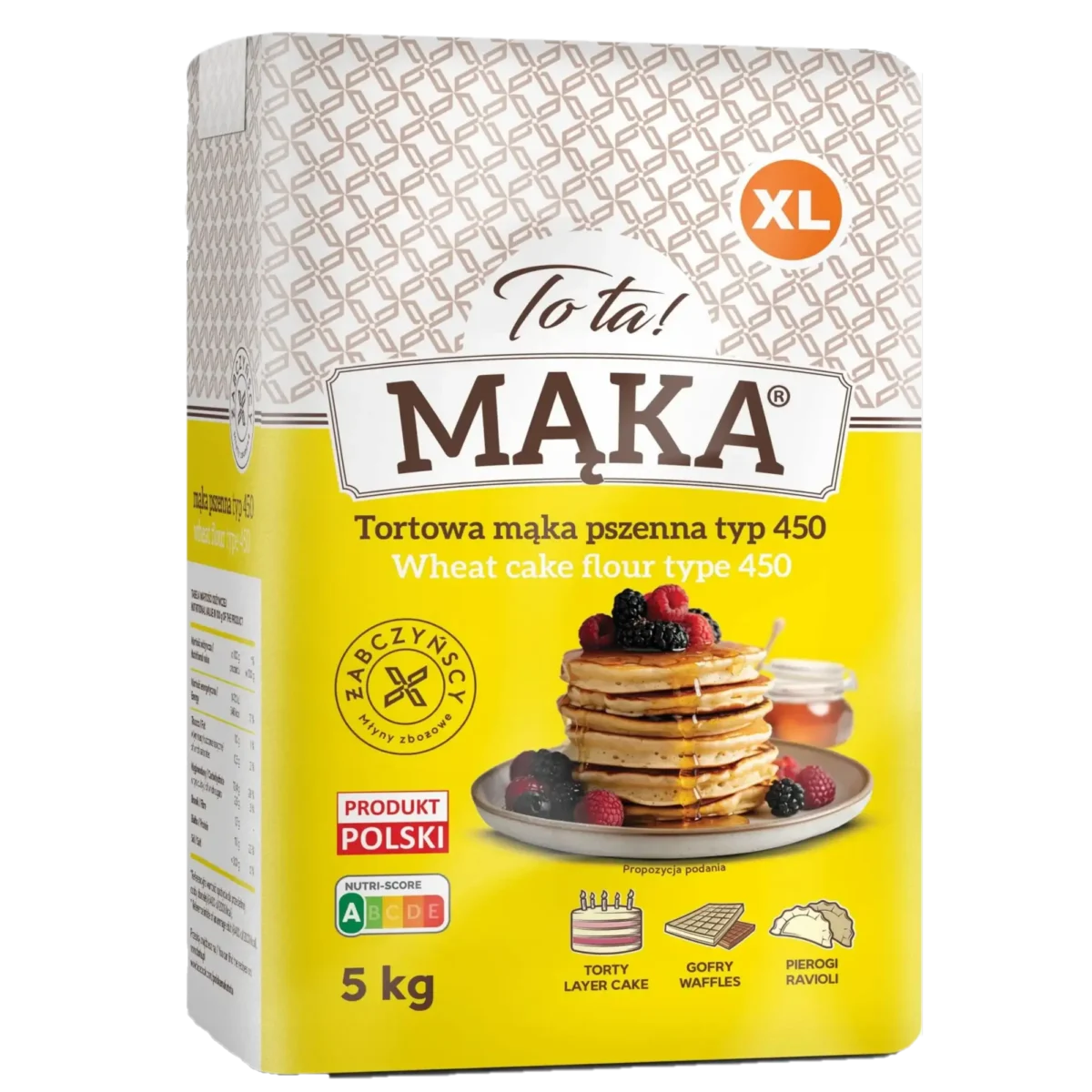 maka tortowa pszenna 450 5 kg To Ta! Mąka Pszenna Tortowa Typ 450 5 kg