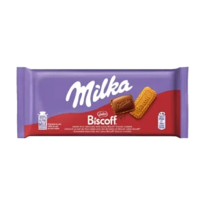 Milka Biscoff Czekolada Mleczna z Karmelizowanymi Ciasteczkami Lotus Biscoff 90 g
