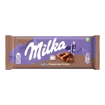 Milka Bubbly Cappuccino Czekolada Mleczna Napowietrzona z Nadzieniem Mlecznym o Smaku Cappuccino 97 g
