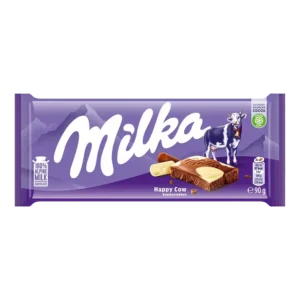 Milka Happy Cow (Łaciata) Czekolada Mleczna z Mleka Alpejskiego 90 g