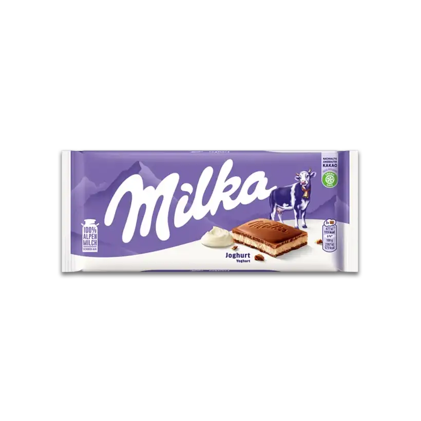 Milka Yoghurt Czekolada Mleczna z Nadzieniem Jogurtowym 100 g