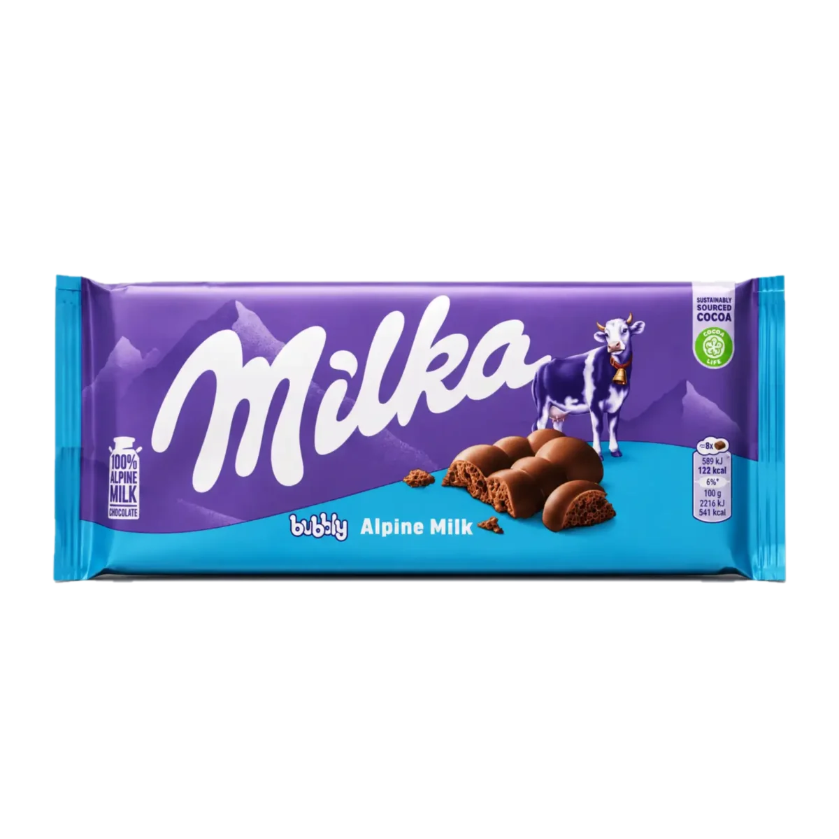 Milka Bubbly Czekolada Mleczna Napowietrzona 90 g
