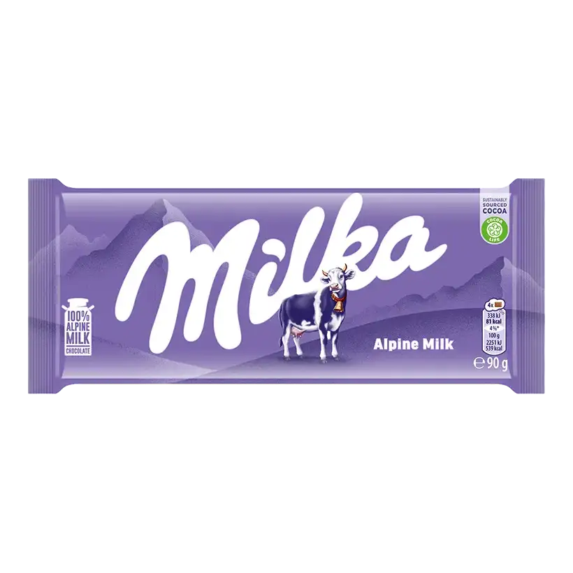 Milka Czekolada Mleczna z Mleka Alpejskiego 90 g
