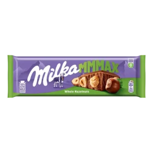 Milka MMMAX Czekolada Mleczna z Całymi Orzechami Laskowymi 250 g