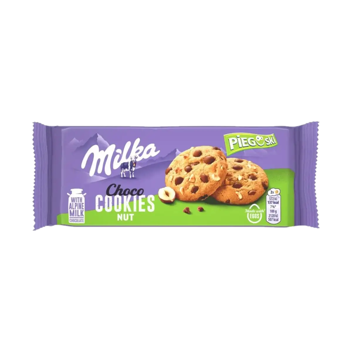 Milka Pieguski z Czekoladą i Orzechami 135 g