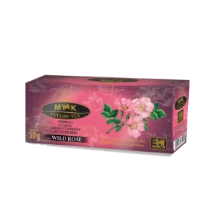 MK Ceylon Tea Herbata Czarna o Smaku Dzikiej Róży 50 g (25 × 2 g)