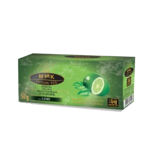 MK Ceylon Tea Herbata Zielona o Smaku Limonki 50 g (25 × 2 g)