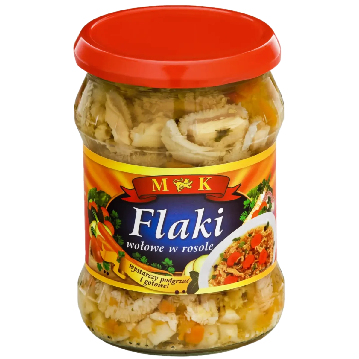 mk flaki w rosole MK Flaki Wołowe w Rosole 500 g