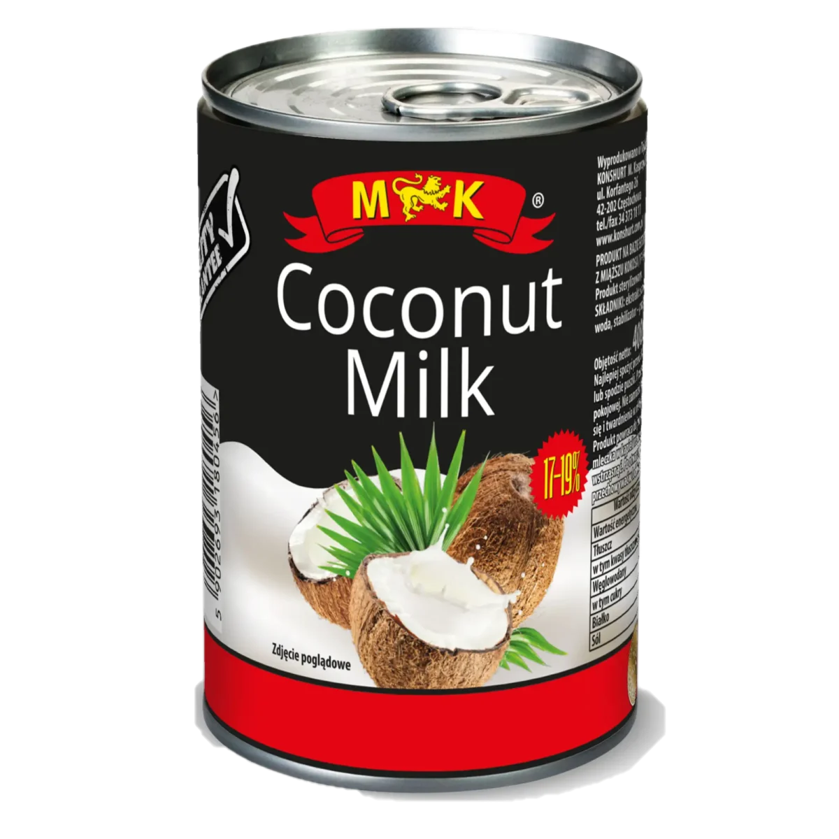 MK Mleczko Kokosowe 17–19% Tłuszczu 400 ml