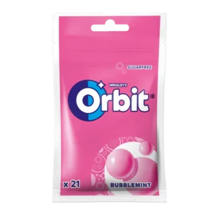 Orbit Bubblemint Bezcukrowa Guma do Żucia 29 g (21 drażetek)