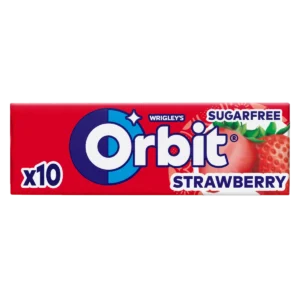 Orbit Strawberry Bezcukrowa Guma do Żucia 14 g (10 drażetek)