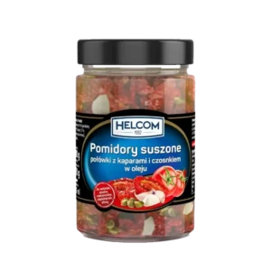 Helcom Pomidory Suszone Połówki z Kaparami i Czosnkiem 327 ml