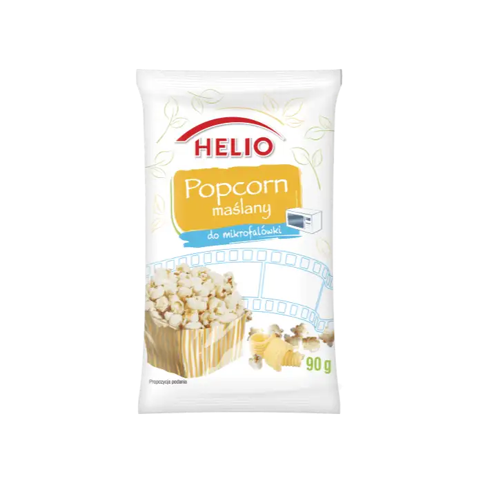 HELIO Popcorn Maślany do Mikrofalówki 90 g