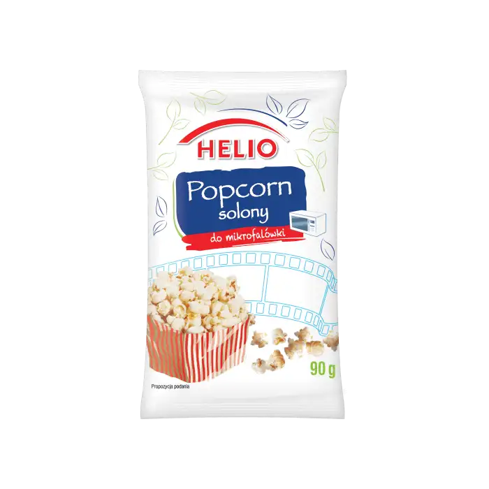 HELIO Popcorn Solony do Mikrofalówki 90 g