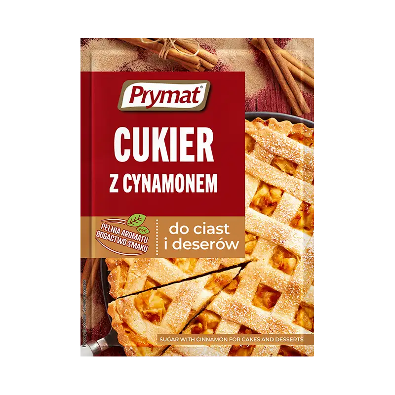 prymat cukier z cynamonem Prymat Cukier z Cynamonem do Ciast i Deserów 15 g