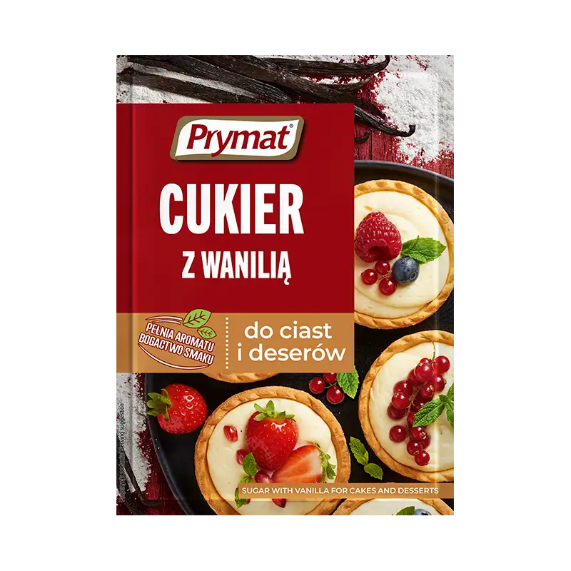 prymat cukier z wanilia Prymat Cukier z Wanilią do Ciast i Deserów 10 g