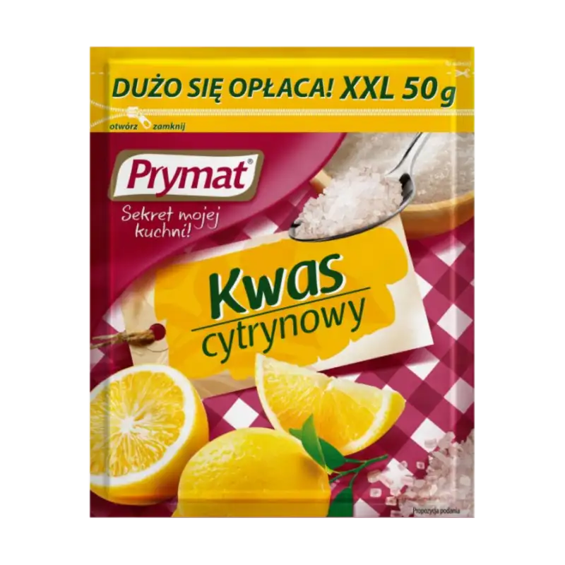 prymat kwas cytrynowy xl Prymat Kwasek Cytrynowy XXL 50 g
