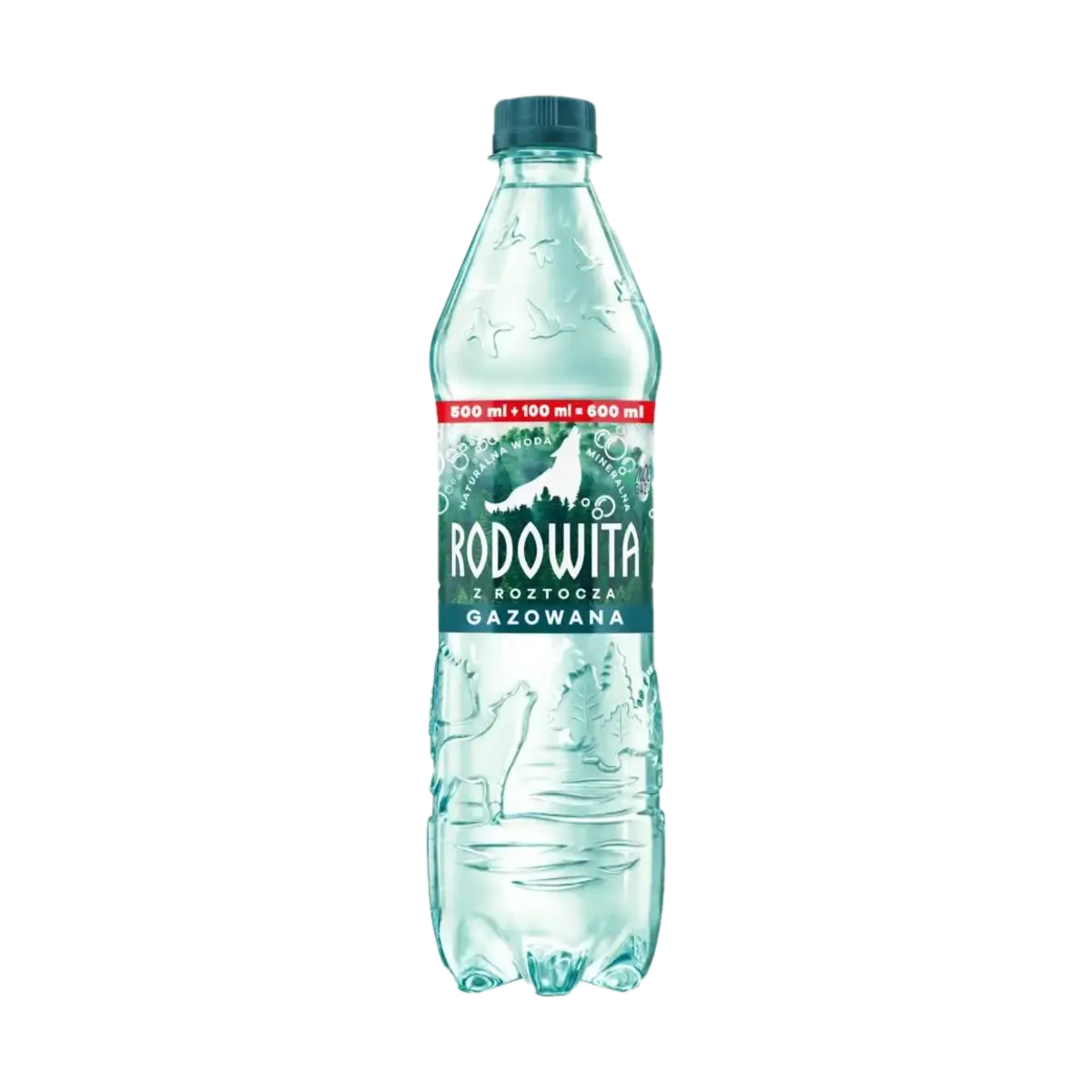 Rodowita z Roztocza Naturalna Woda Mineralna Gazowana 600 ml