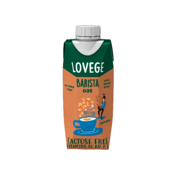 Lovege Barista Napój Owsiany Bez Cukru 330 ml
