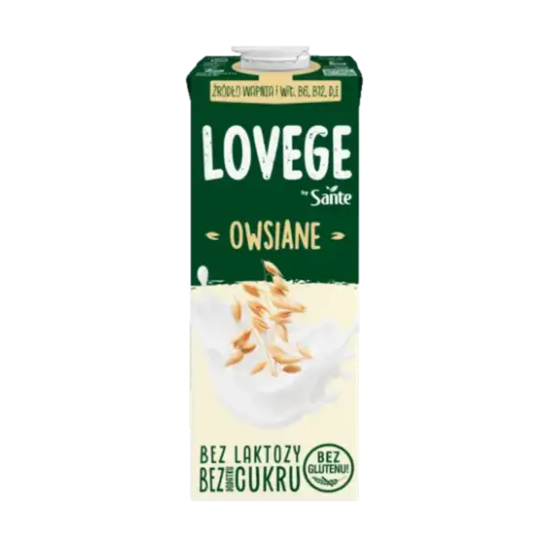 Lovege Napój Owsiany Bez Cukru 1 l
