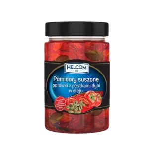 Helcom Pomidory Suszone Połówki z Pestkami Dyni w Oleju 327 ml