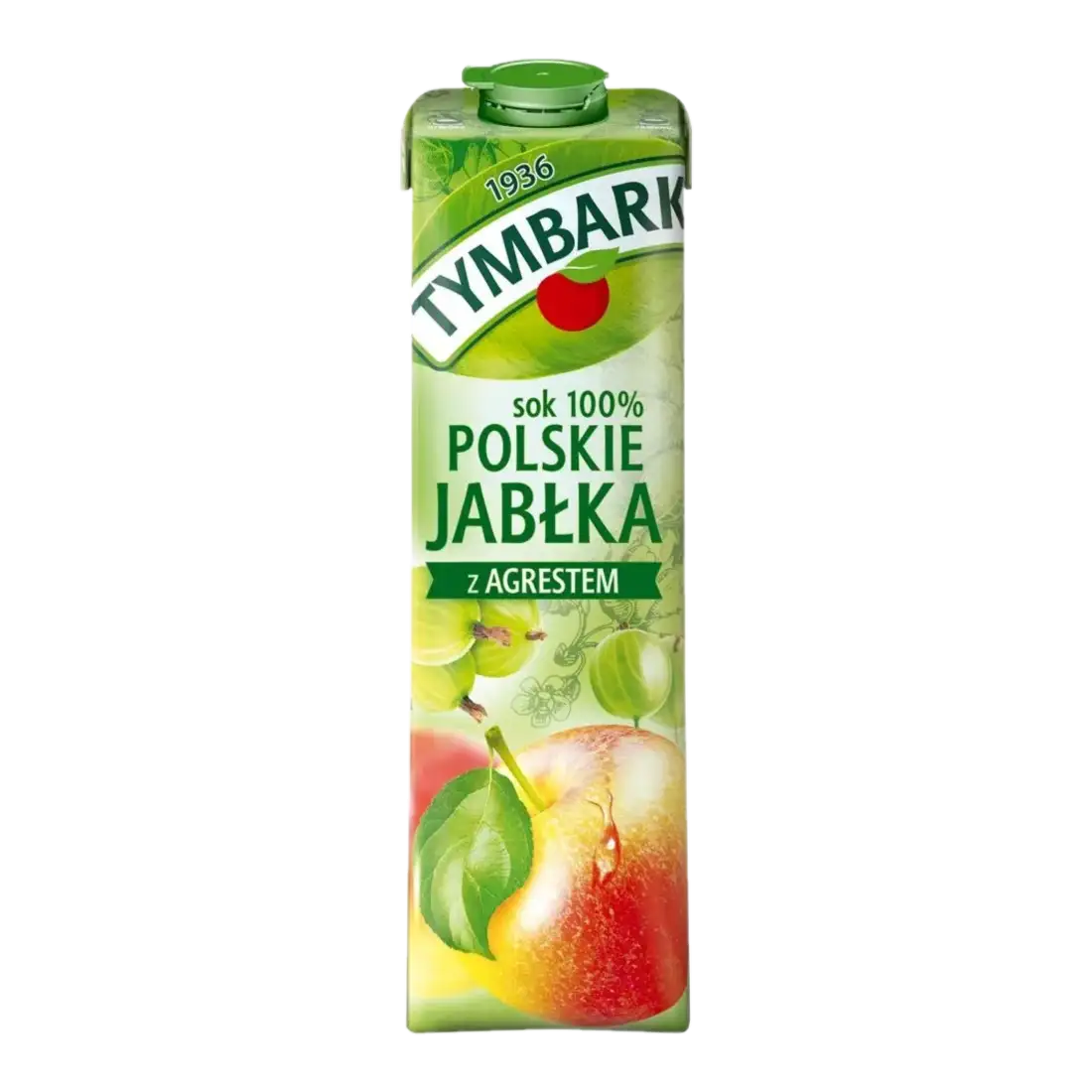 Tymbark Sok 100% Polskie Jabłka z Agrestem 1 l