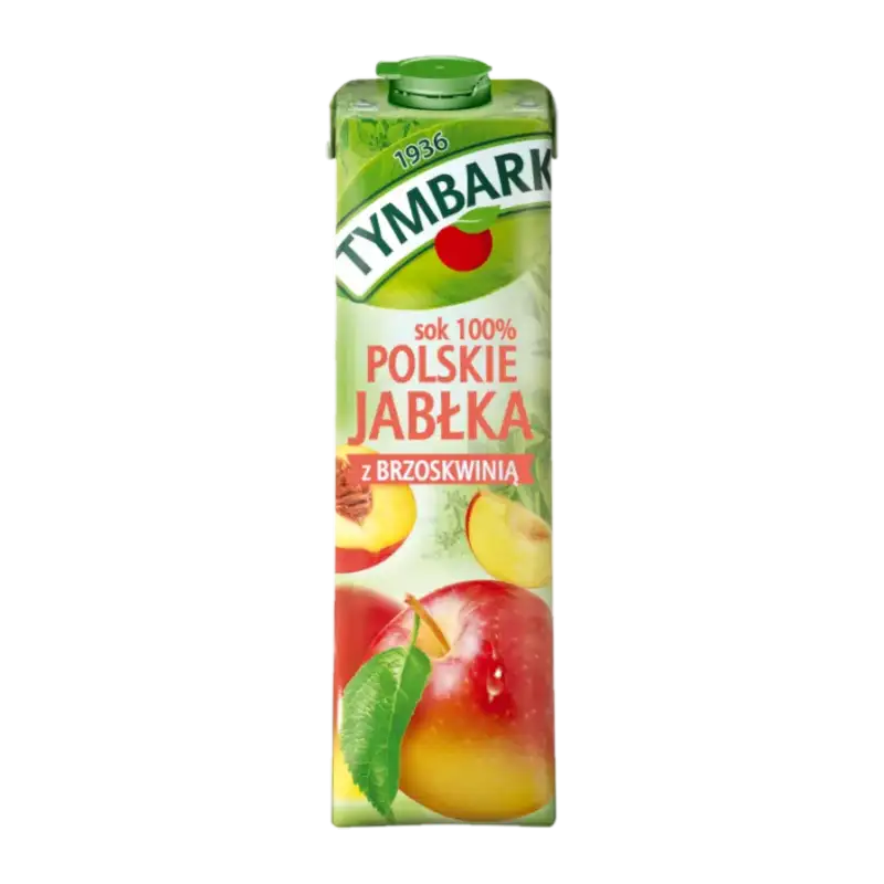 Tymbark Sok 100% Polskie Jabłka z Brzoskwinią 1 l