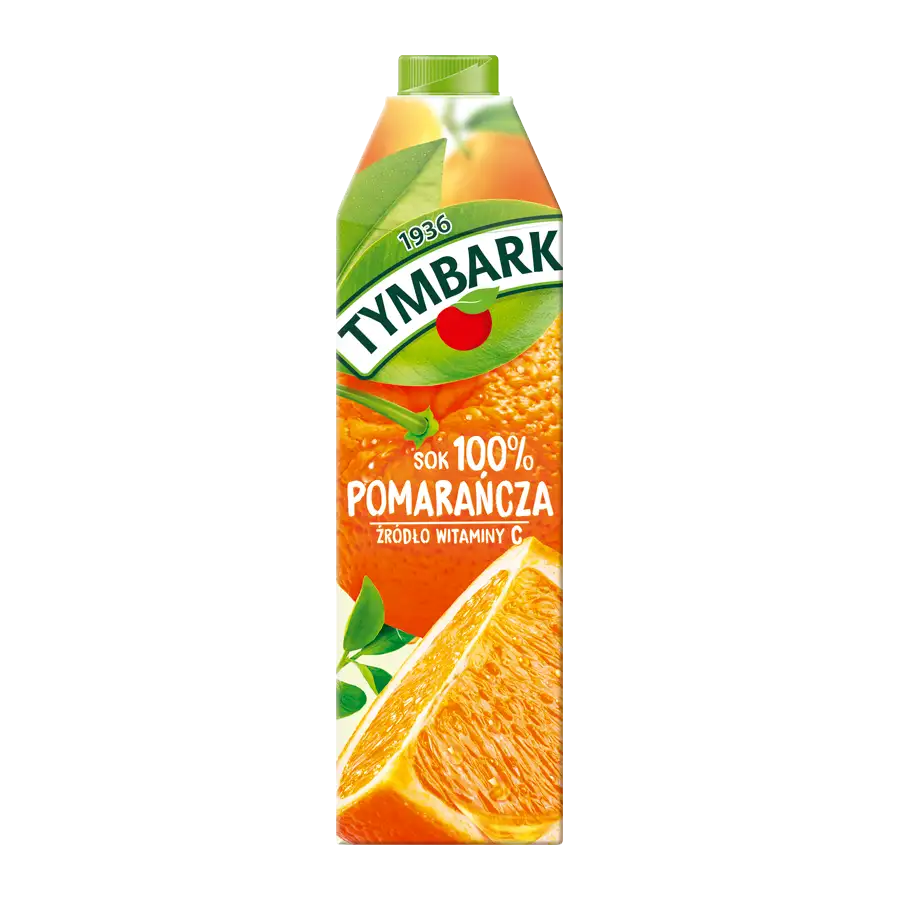 Tymbark Sok 100% Pomarańcza 1 l
